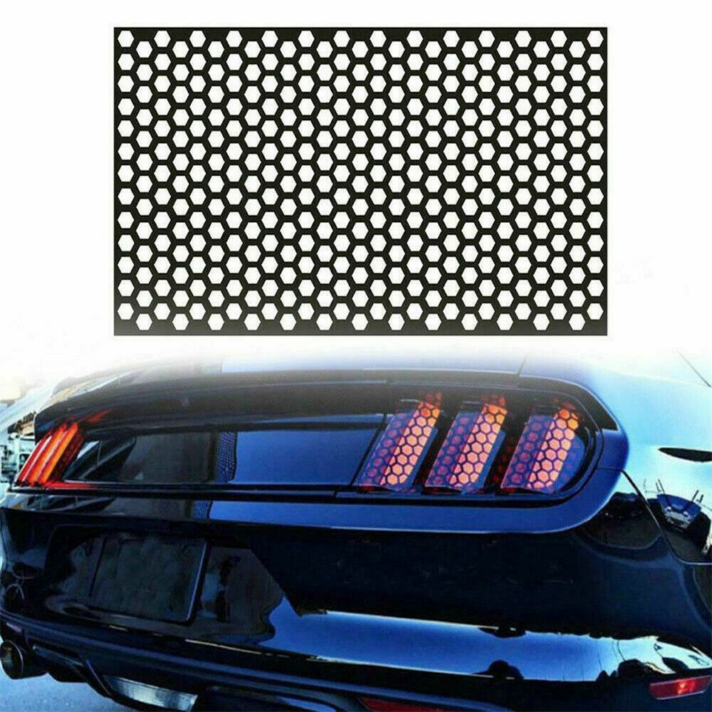 Car Rear Tail Light Honeycomb Stickers Exterior Accessory Taillight Lamp Cover