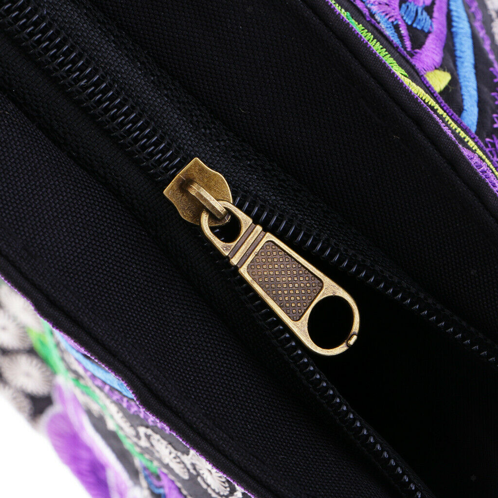 Handmade Double-sided Flower Embroidered Shoulder Bag Women Bags # 7