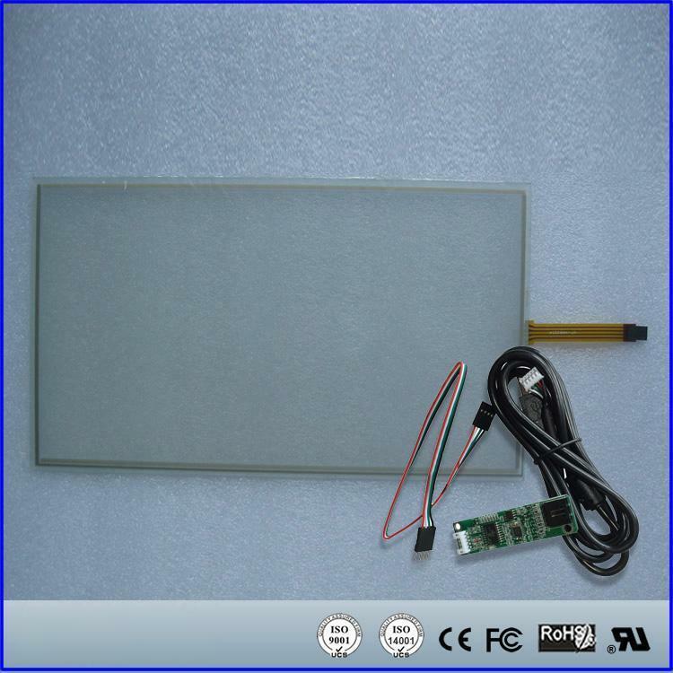 15.6" inch 364x216 4Wire Resistive Touch Screen Panel USB kit for monitor