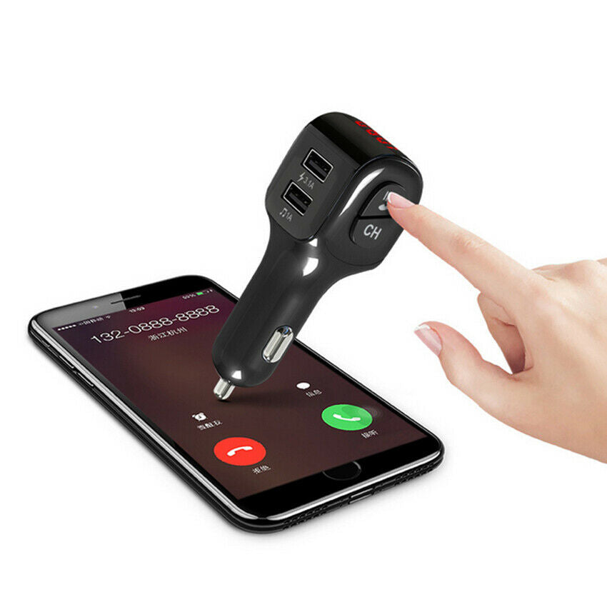 Wireless Bluetooth Car Kit FM Transmitter Radio MP3 Music Player USB Charger