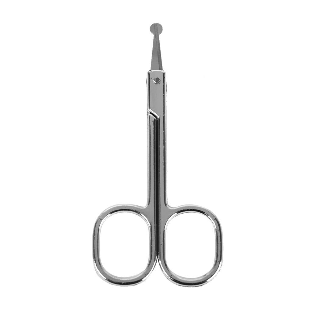 Round Tips Mustache Nose Hair Remover Scissor Trimmer