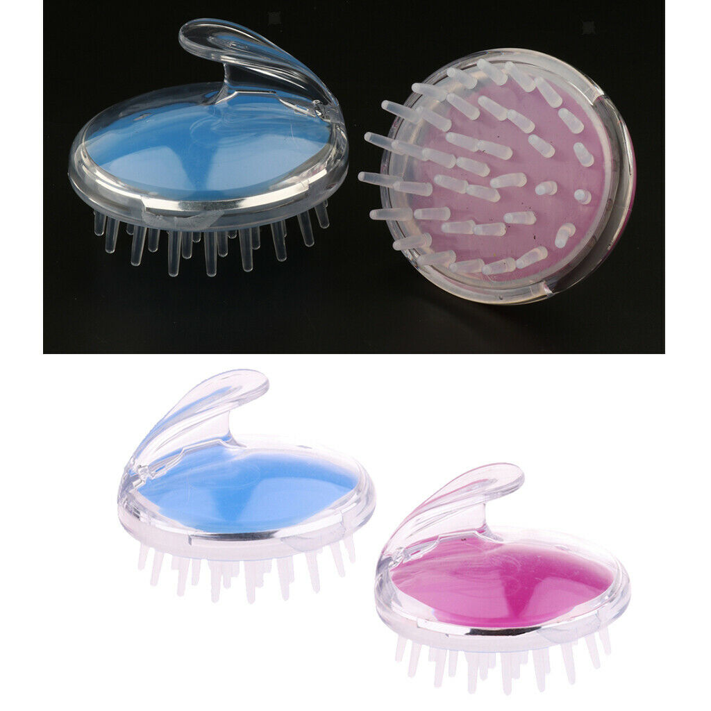 4X Multifunctional Silicone Scalp Massage Brush Baby Kids Hair Shampoo Brush