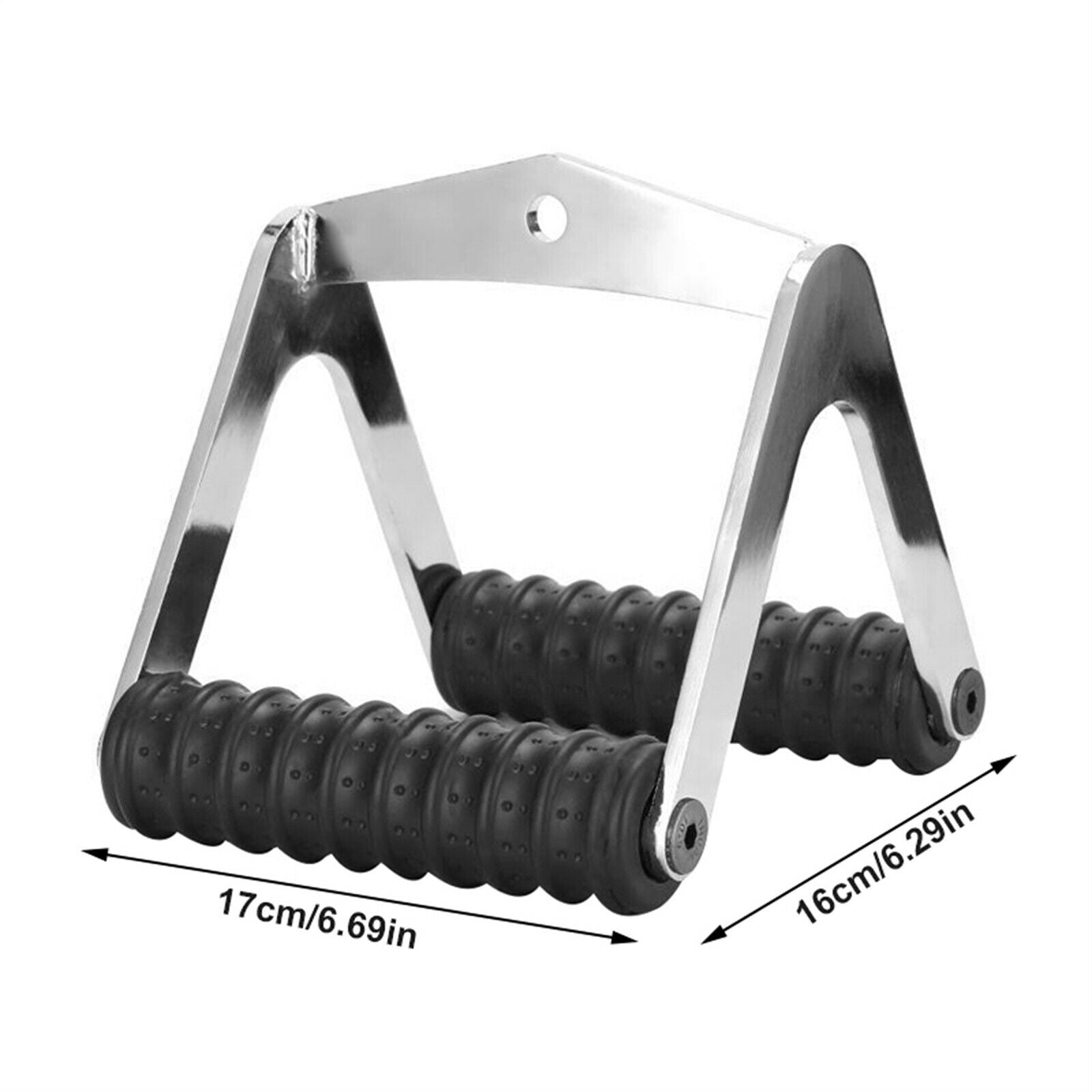Grip Triangle Push Pull Down Handle Row Machine Bar Home Gym Attachment