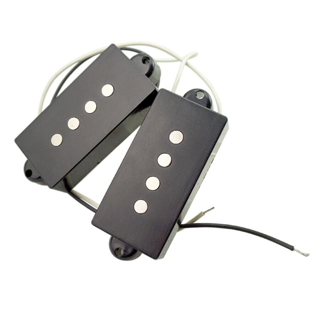 Black 4 String Bass Bridge With PB P Bass Pickup For Electric Bass Guitar
