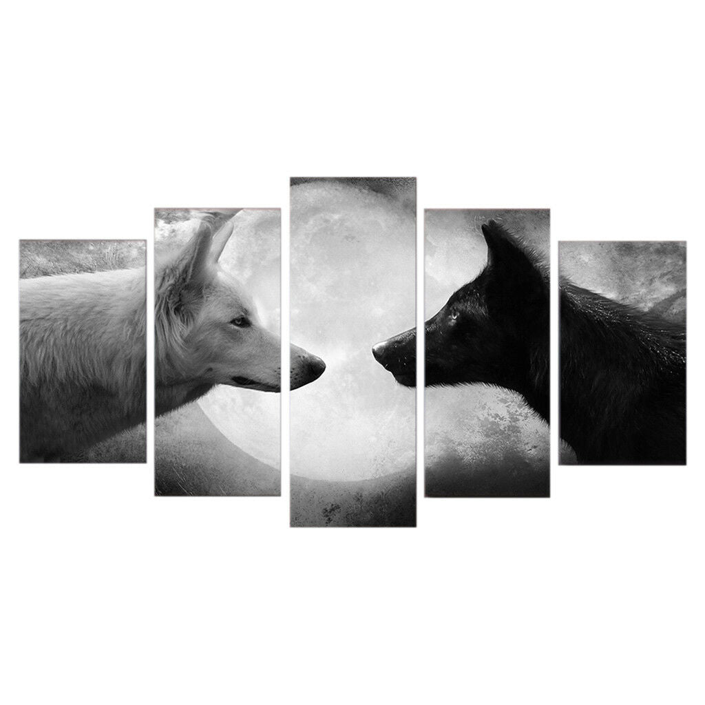 Modern Wall Hanging Canvas Picture Art Print Painting Home Decor Wolf-L