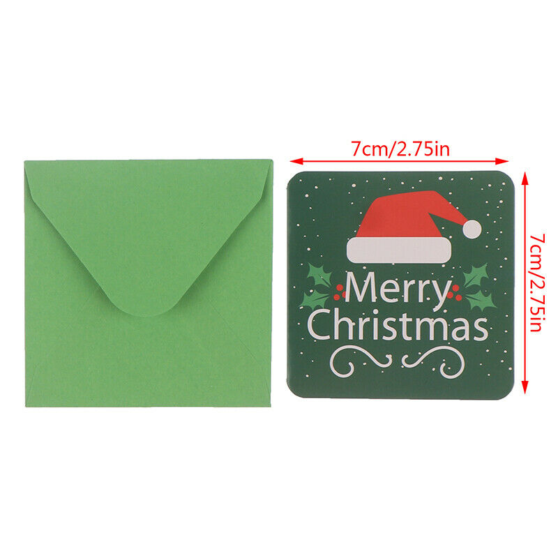 24pcs Merry Christmas Greeting Cards Party Invitations New Year Greeting .l8