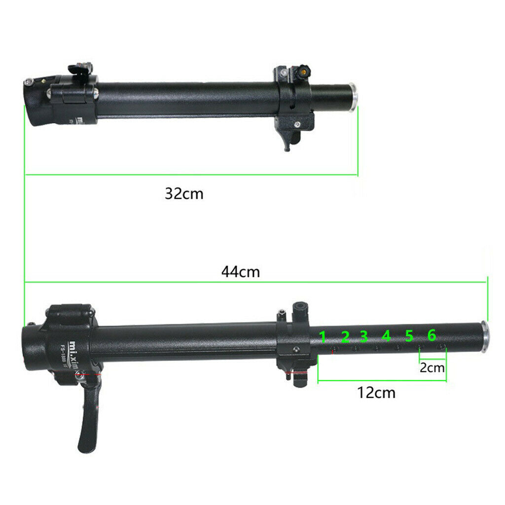 Foldable Bicycle Headtube 10° Adjustable Stem Tube 32cm to 44cm Height Adjust