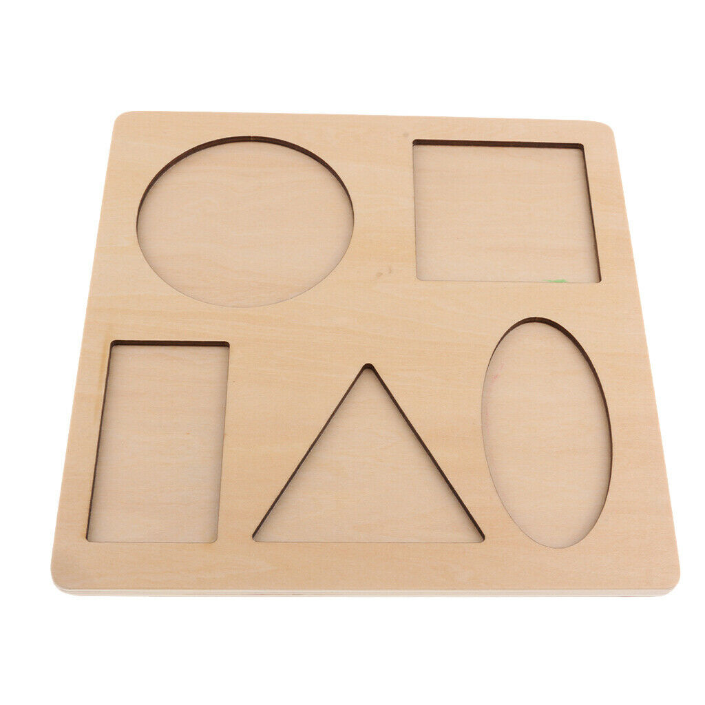 Montessori Puzzle Board, Geometric Shape Learning, Kids Early Education Toys
