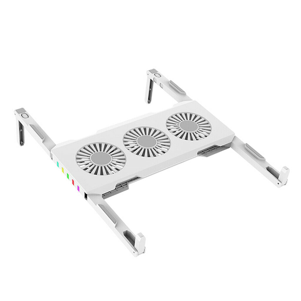 Portable Laptop Cooler 3 Cooling Fans Foldable for Laptop Pad Stand Cooling
