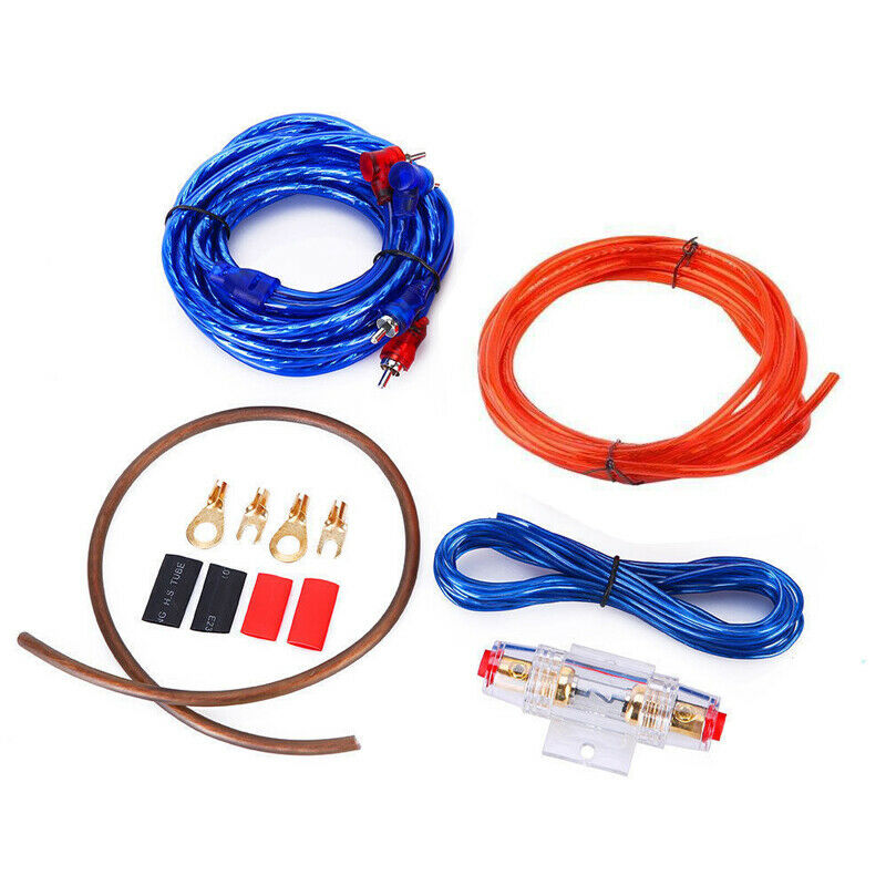Car Power Cable Audio Kit Amp Amplifier Install RCA Subwoofer Wiring 1500W Handy