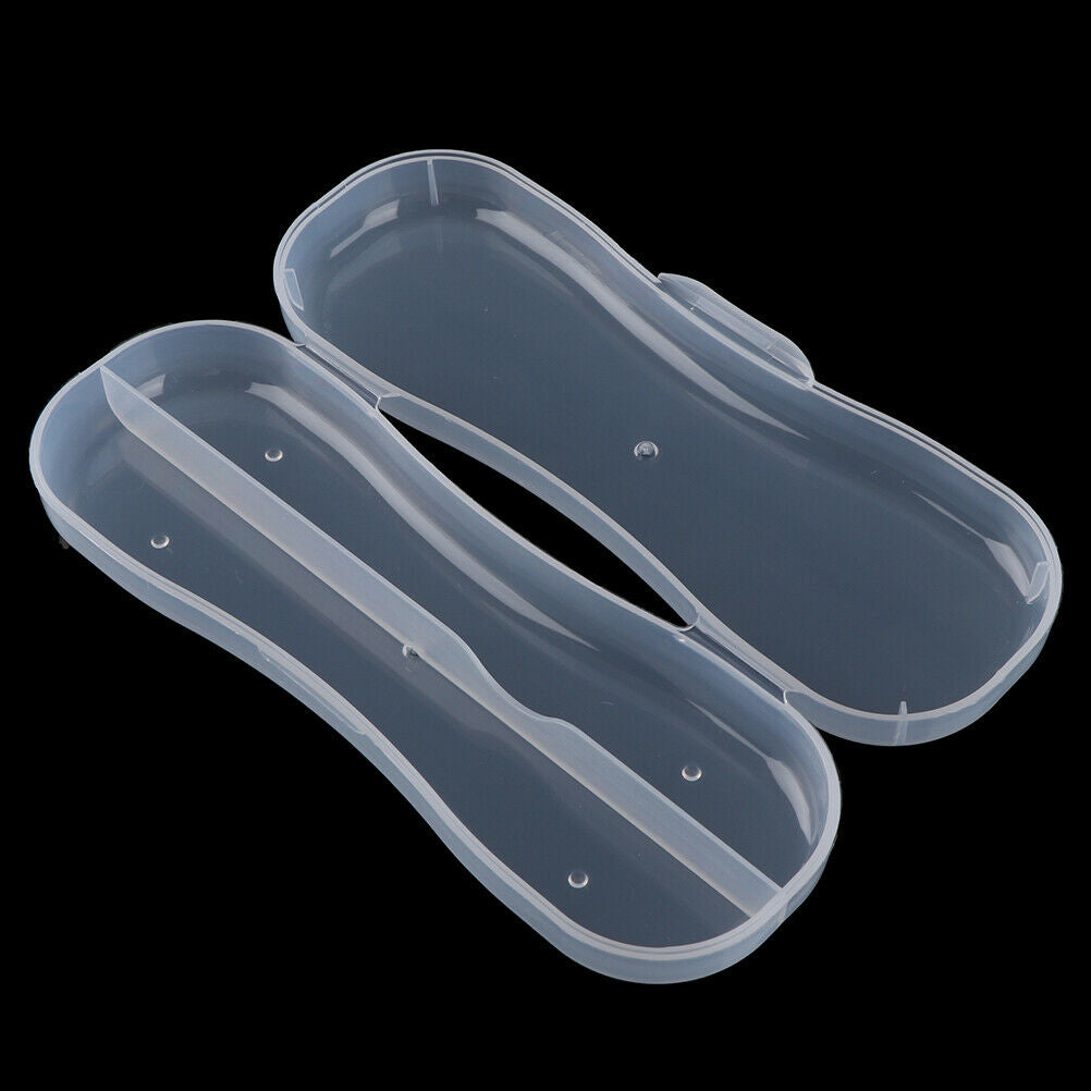 Baby portable tableware box storage plastic spoon fork travel transparent .l8