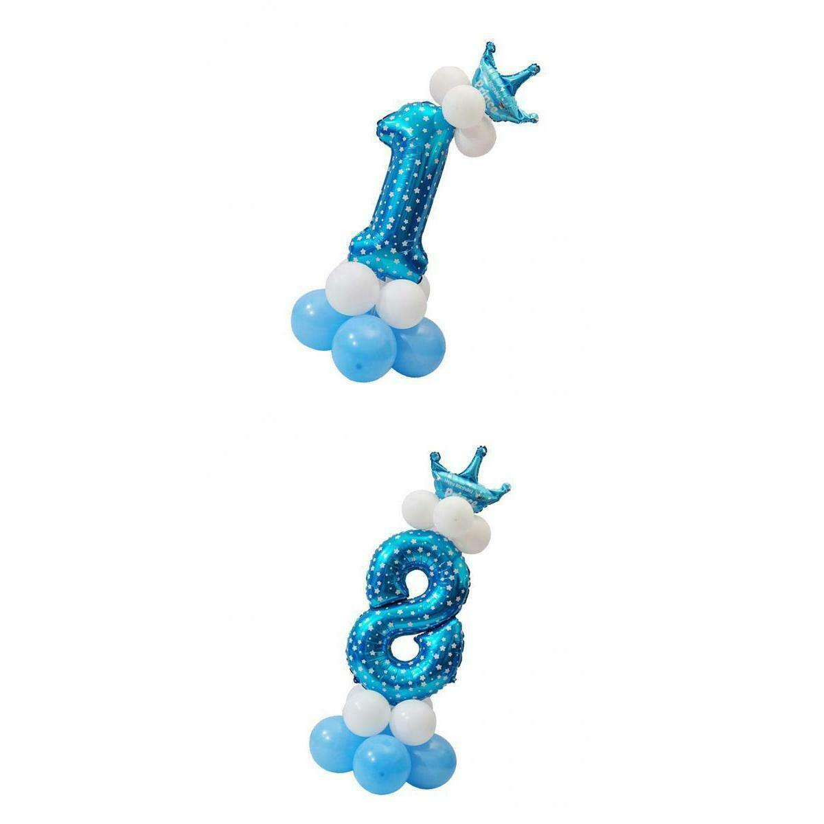 Crown Balloons Column Set Latex Foil Balloon 18th Birthday Party Decoration