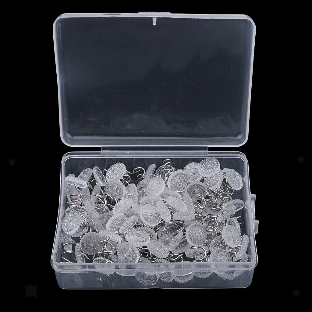 100x Spiral Nail Nails Studs Tack Pins Furniture Sofa Bed Fasteners