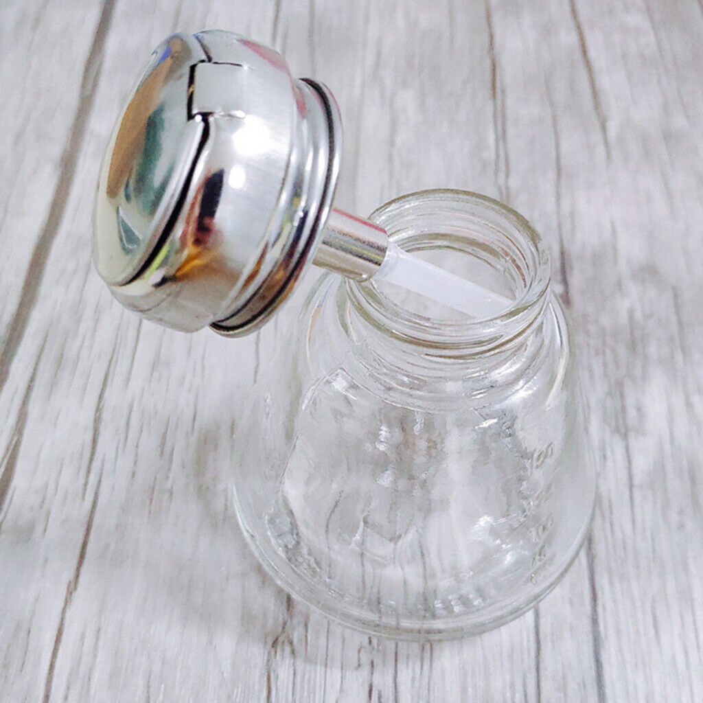 Empty Nail Polish Remover Pump Dispenser Acetone Push Down Press Bottle 2pcs
