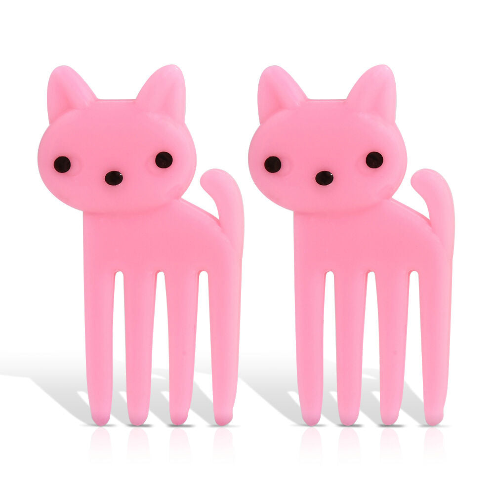 Bento Cute Animal Food Fruit Picks Forks Lunch Box Accessory Decor Tool 10pcs HS