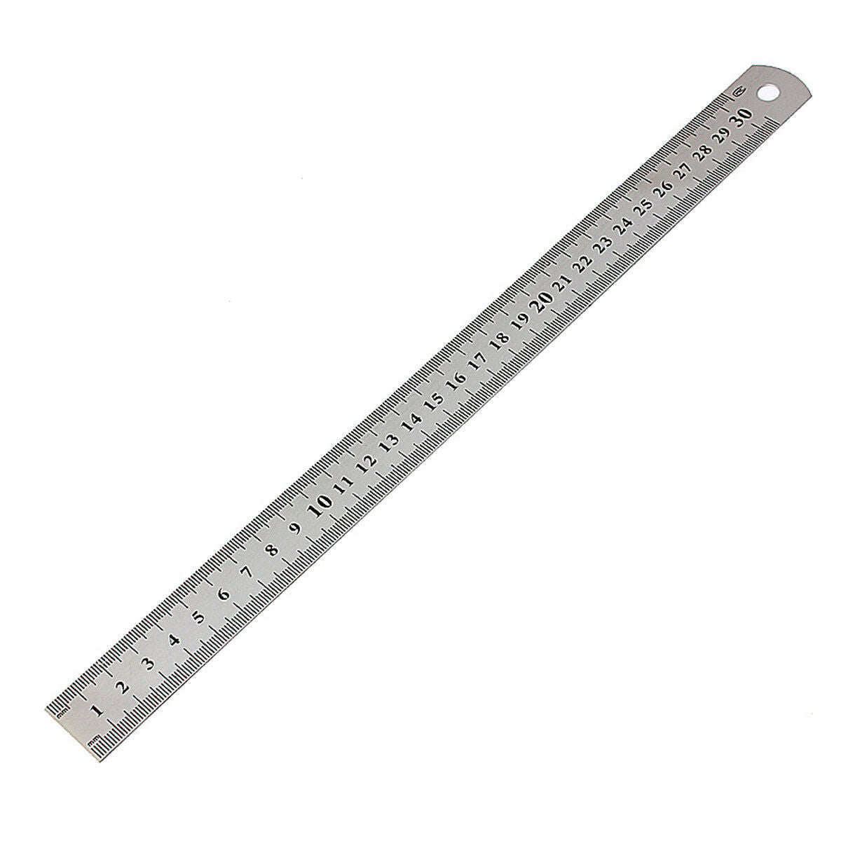 12"/ 30cm 1PC Stainless Steel Metric Metal Double Sided Ruler Measurement