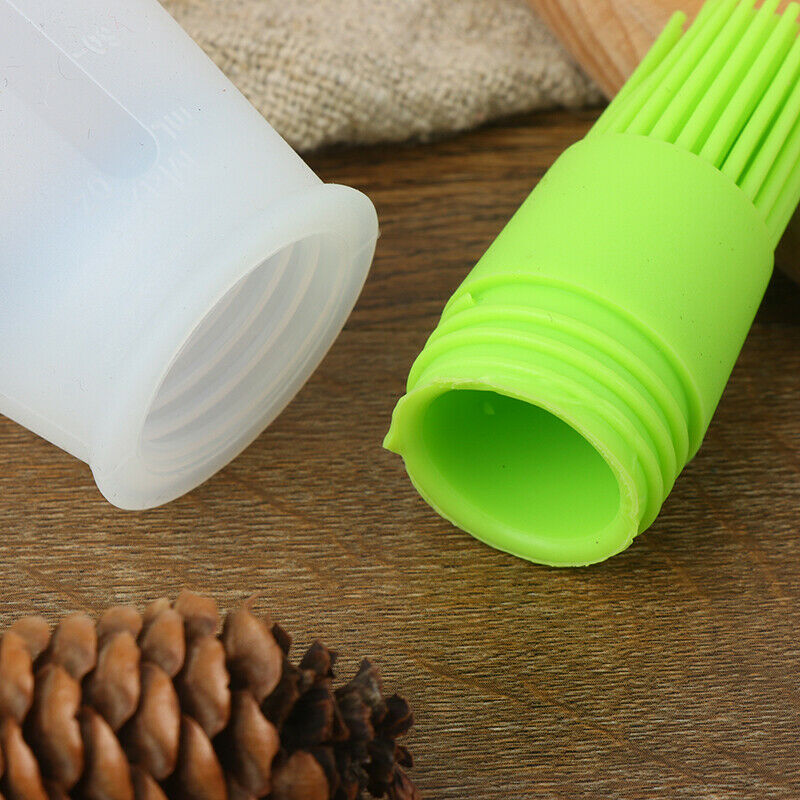 Silicone Oil Bottle with Brush Grill Liquid Oil Pastry Kitchen Baking BBQ.l8