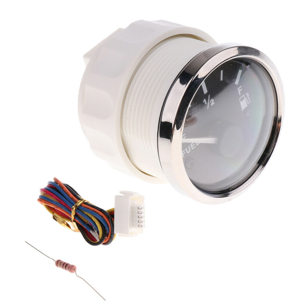 Car 2" 52mm Fuel Level Gauge Meter With Fuel Sensor E-1/2-F Pointer