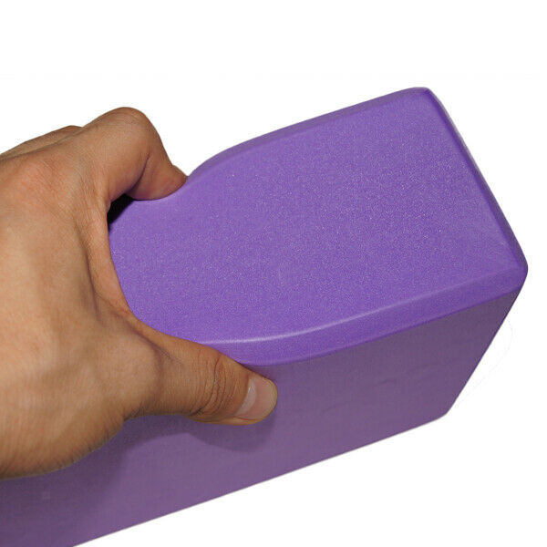 2x Purple Yoga Pilates Gym Foam Foaming Block Brick Home Exercise Fitness Tool