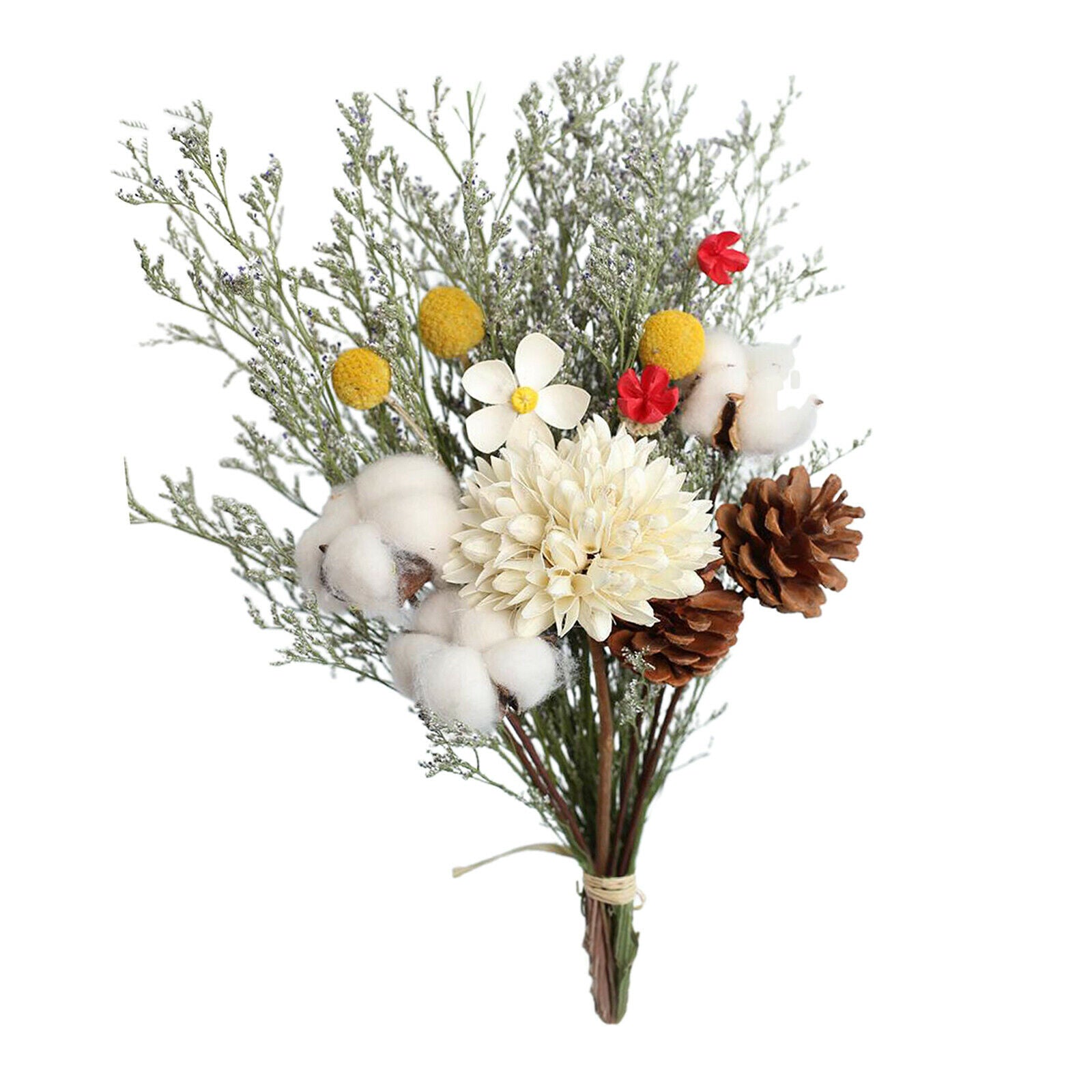 2Pcs Beautiful Natural Dried Bouquet Natural Eucalyptus Party Arrangements