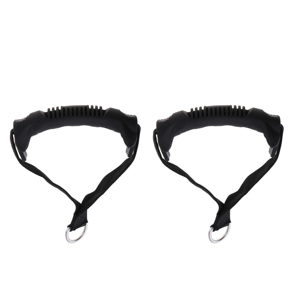 2 Pcs Grip Pull Handlebar Attachments for Cable Machines Tool Supplies