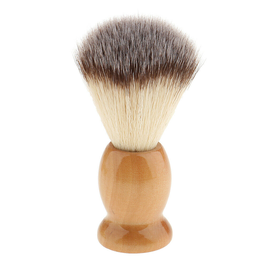 2pcs Men Beard Grooming Moustache Wood Shaving Brush Bowl Mug Cup Set