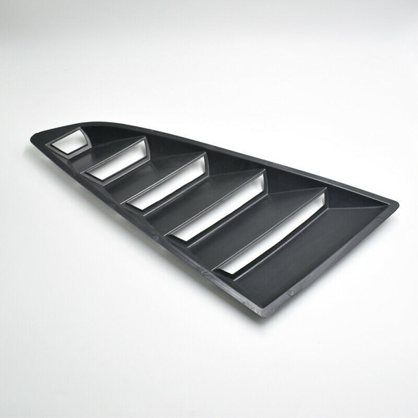 Pair Quarter Side Window Louvers Scoop Cover Vent For Ford Mustang Black 15-17
