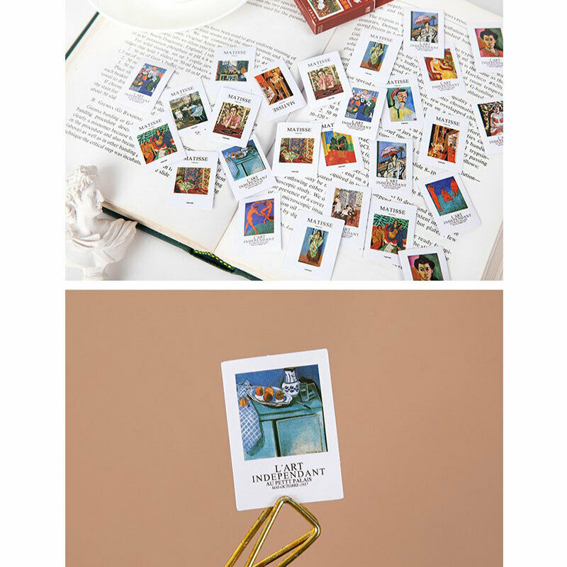 46pcs/pack Artist Matisse Painting Label Stickers Decorative Stationery D.l8