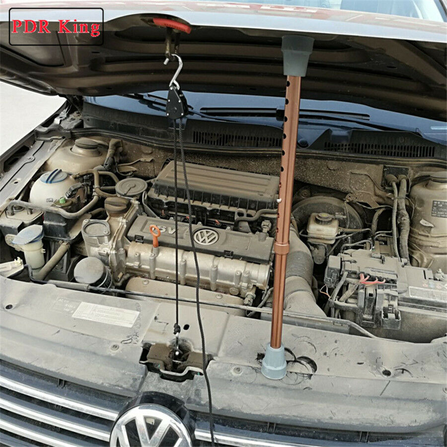Aluminum Alloy Stretchable Car Engine Hood Prop Rod 15 to 24 Inch Adjustable