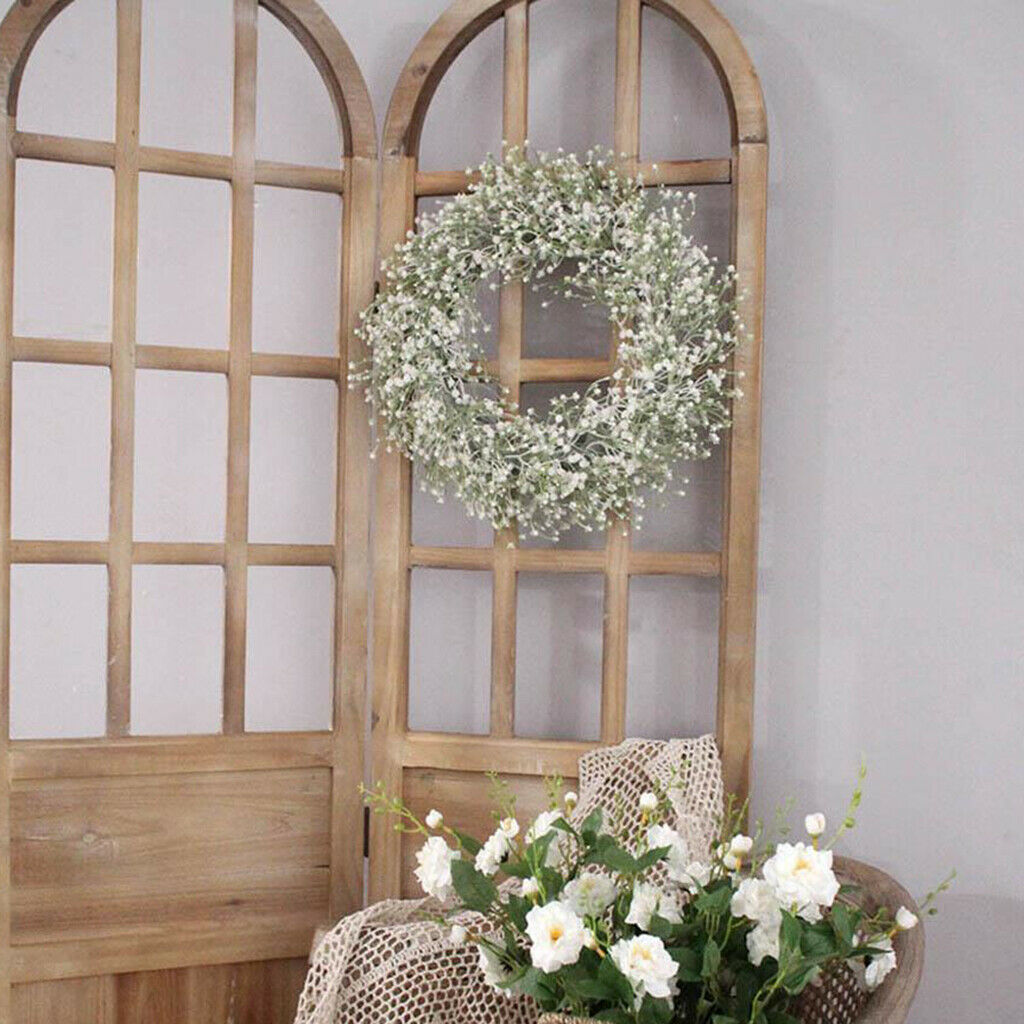 Large Babysbreath Wreath Door Gypsophila Graland Party Home Hanging DÃ©cor