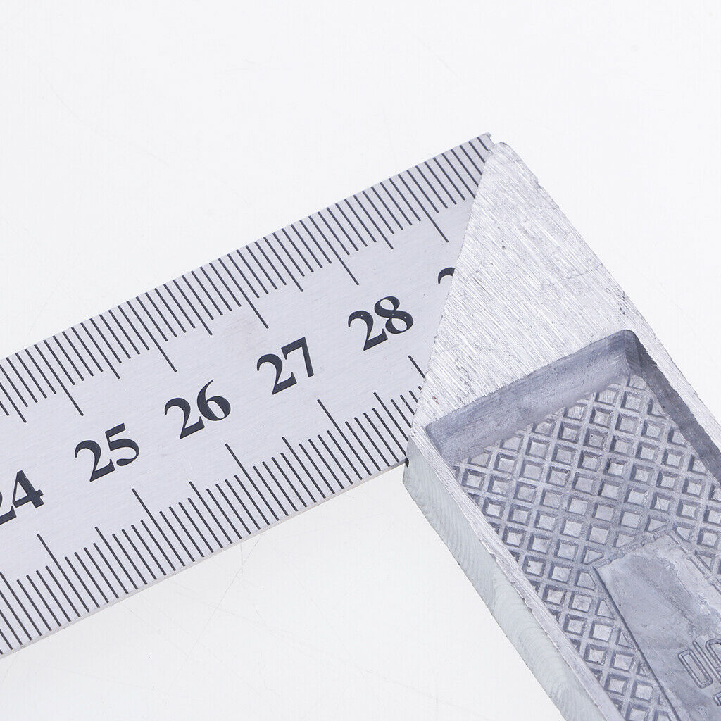 Square Stainless Steel Measure Ruler Engineer Carpenter Woodwork Tools
