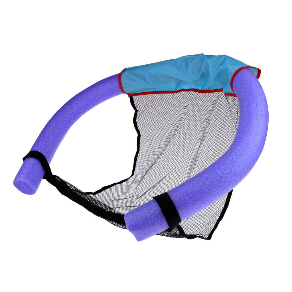 Swimming Pool Seat Noodle Sling Float Chair Net Amazing Bed Water - Purple, 6.5