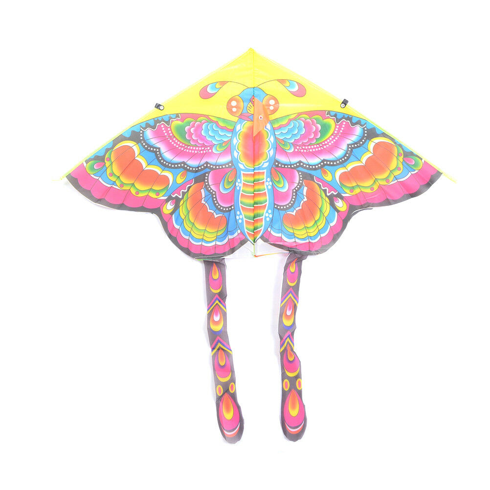 90*50cm Nylon Butterfly Kite Outdoor Foldable Children's Kite with 50M Lin.l8