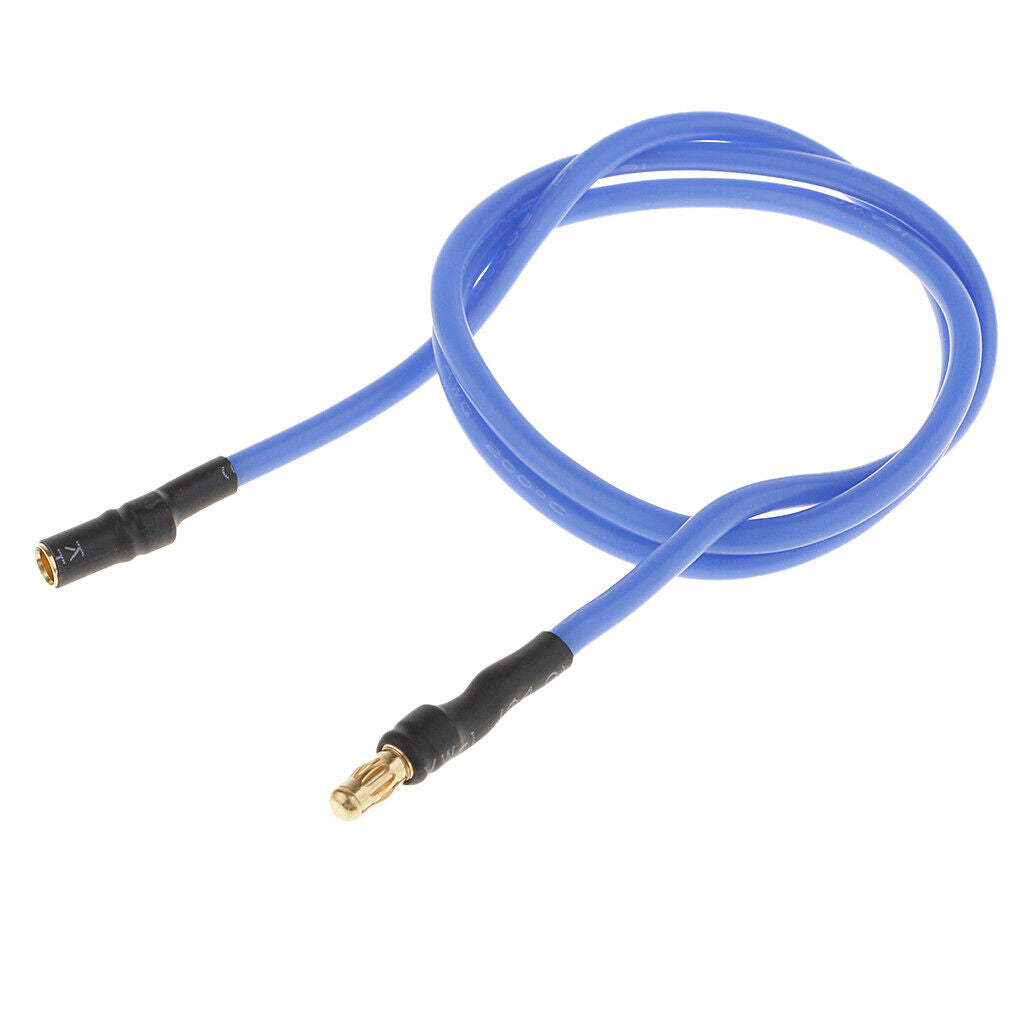 16AWG Banana 3.5mm Plug Silicone Cable RC Accessory for ESC Motor Blue