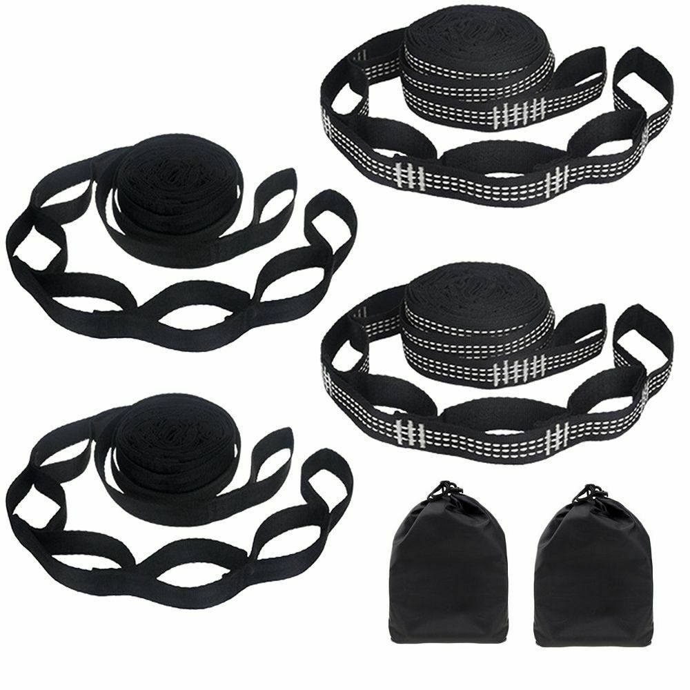 Fashion 5 Rings Swing Outdoor Reinforced Camping Polyester Rope Hammock Strap