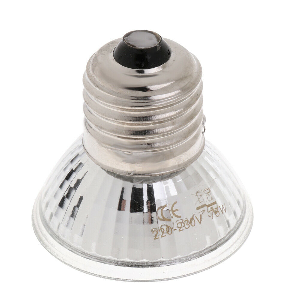 2 Pcs Pet Uva Uvb Reptile Heating Calcium Lamp Sunlamps Basking Bulb 75W