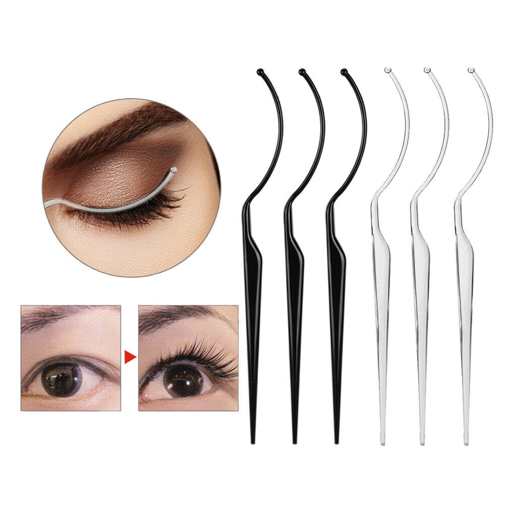 Pack of 6 Eyelash Fitters Sticks Salon Eyelash Extensions Grafting Tools