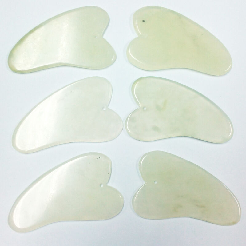 Guasha Facial Treatment Body Massage Scrape Chinese Natural JadeScraping T.l8