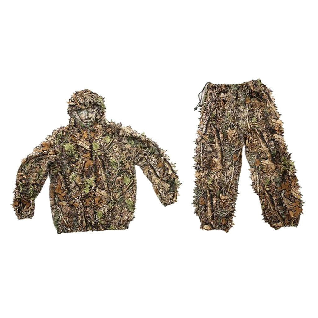Ghillie suit set sniper train leaf jungle forest woods camouflage kids