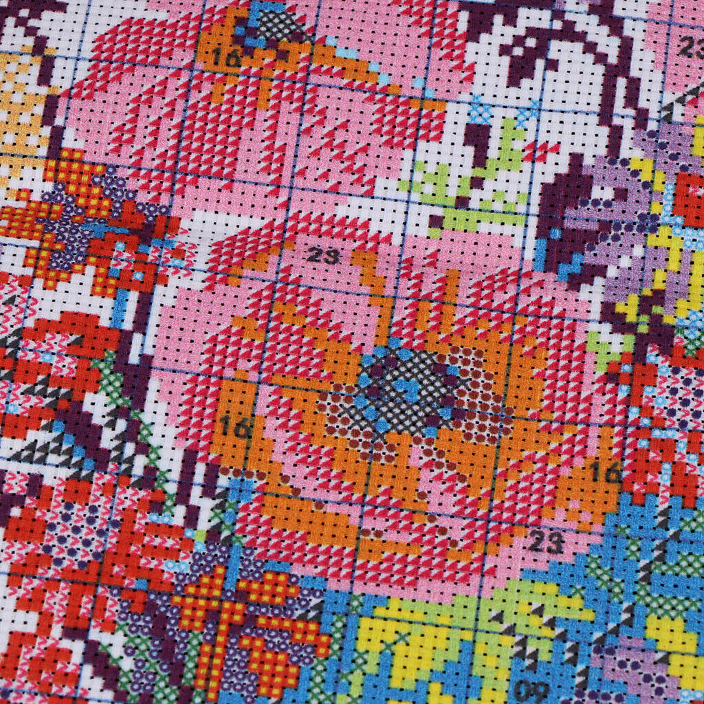 Flower Vase Home Stamped Cross Stitch Kit Pre-Printed Embroidery Kit DIY Wedding