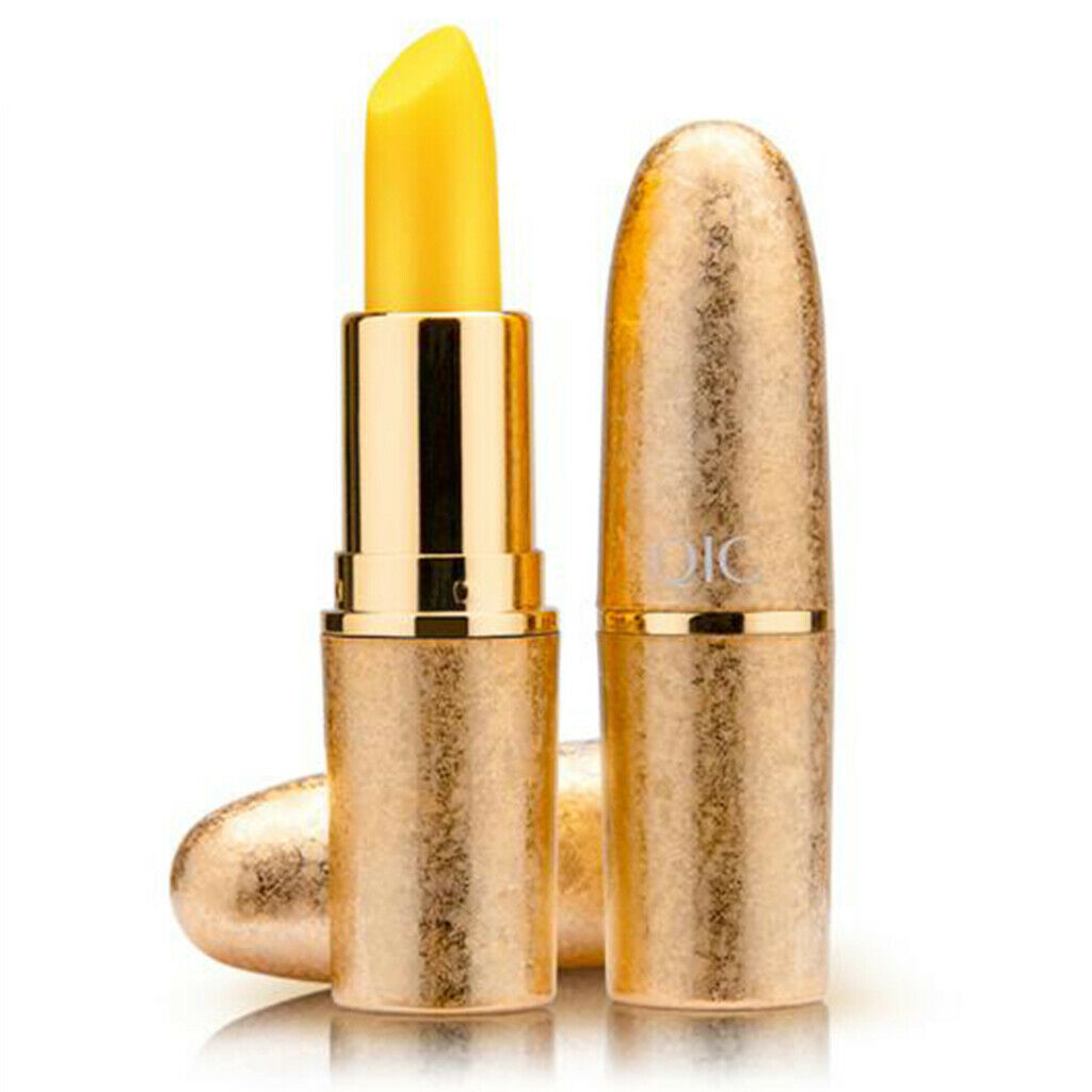 Temperature Color Changing Lipstick Moisturizing Nourishing w/ Golden Bottle