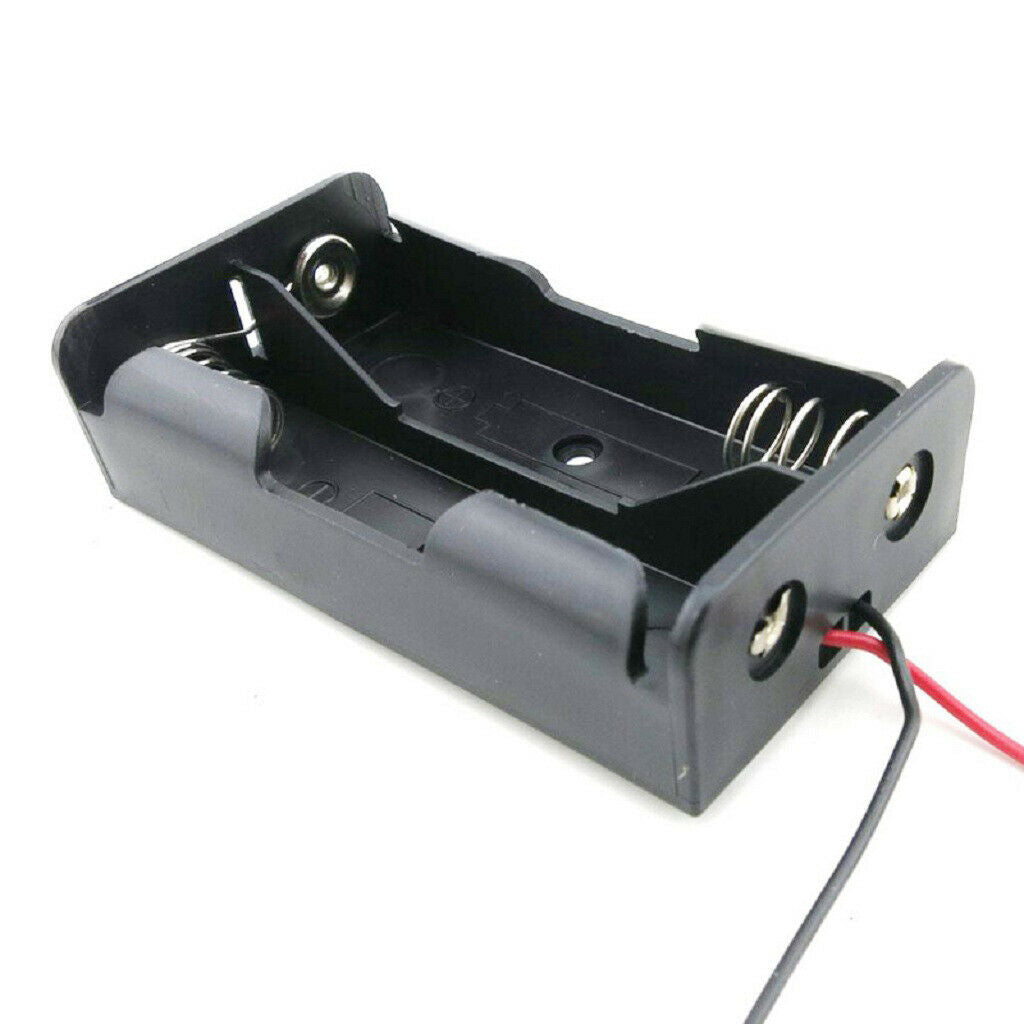 Rubber Wire Battery Holder Case Storage Box for 1x18650 Battery Black