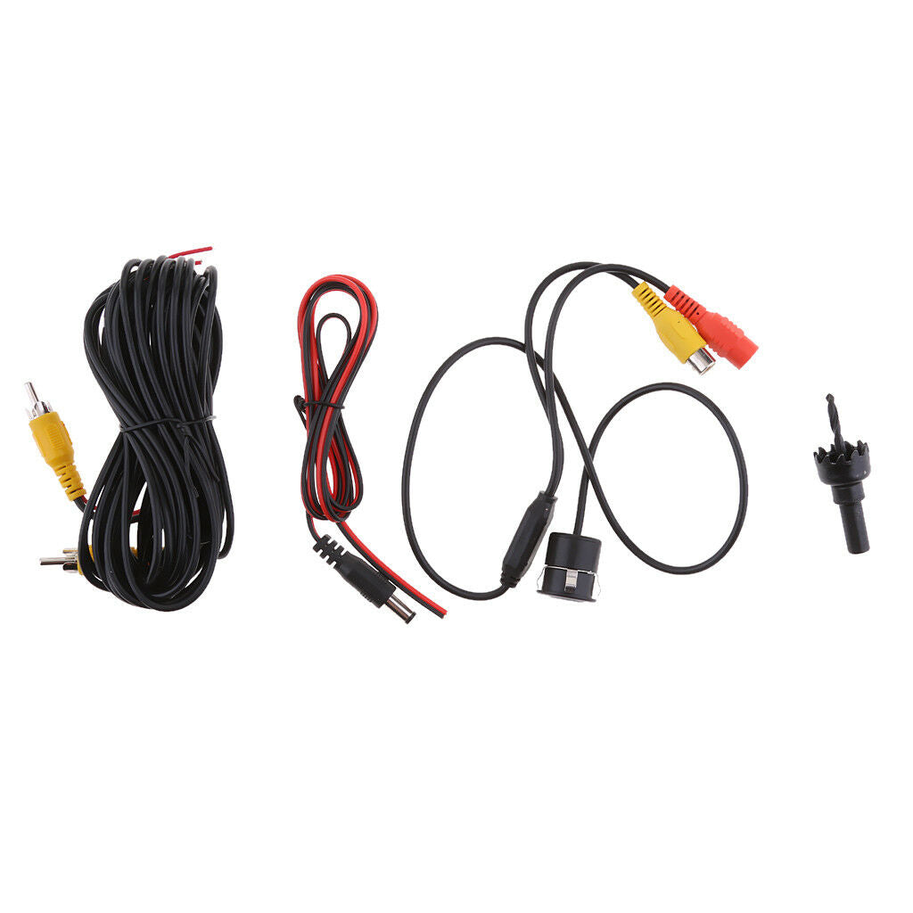 Car Rear View Reversing Backup Parking Camera Wide Angle 170Â° & Video Cable