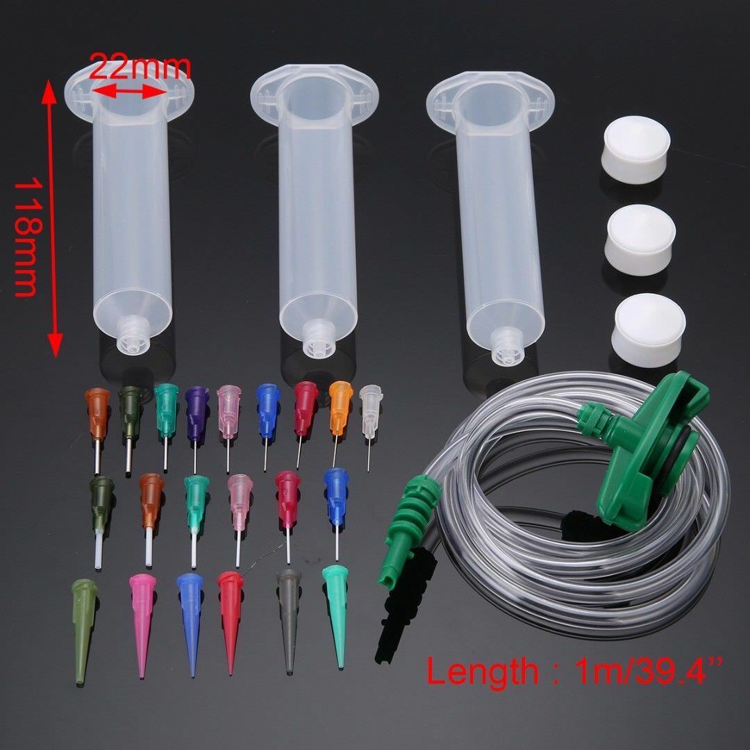 30CC Liquid Dispenser Solder Paste Adhesive Glue Syringe Dispensing Needle Tip