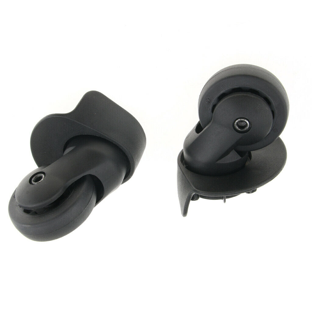 2 Pieces DIY Travel Luggage Left And Right Swiveling Roller Coaster Wheels A65