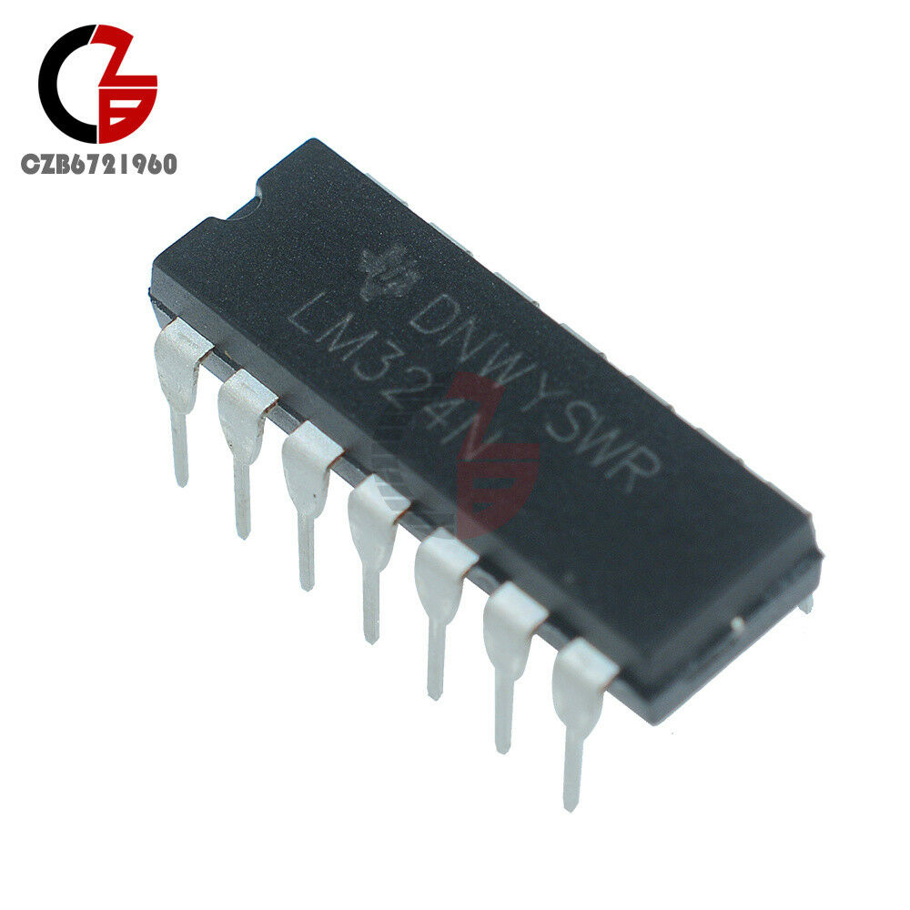 20PCS LM324N LM324 DIP-14 TI Low Power Quad Op-Amp IC