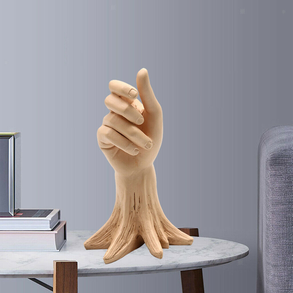 Flower Vase Hand Tree Trunk Statue Flower Pot Centerpiece Dining Table Hotel