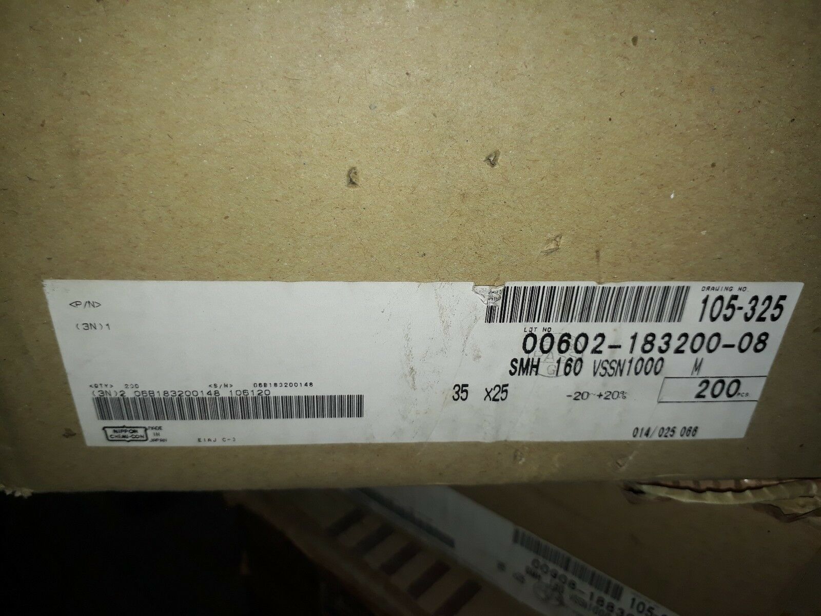 4pcs NOS NIPPON JAPAN SMH 1000uF 160V CAPS FOR AUDIO !