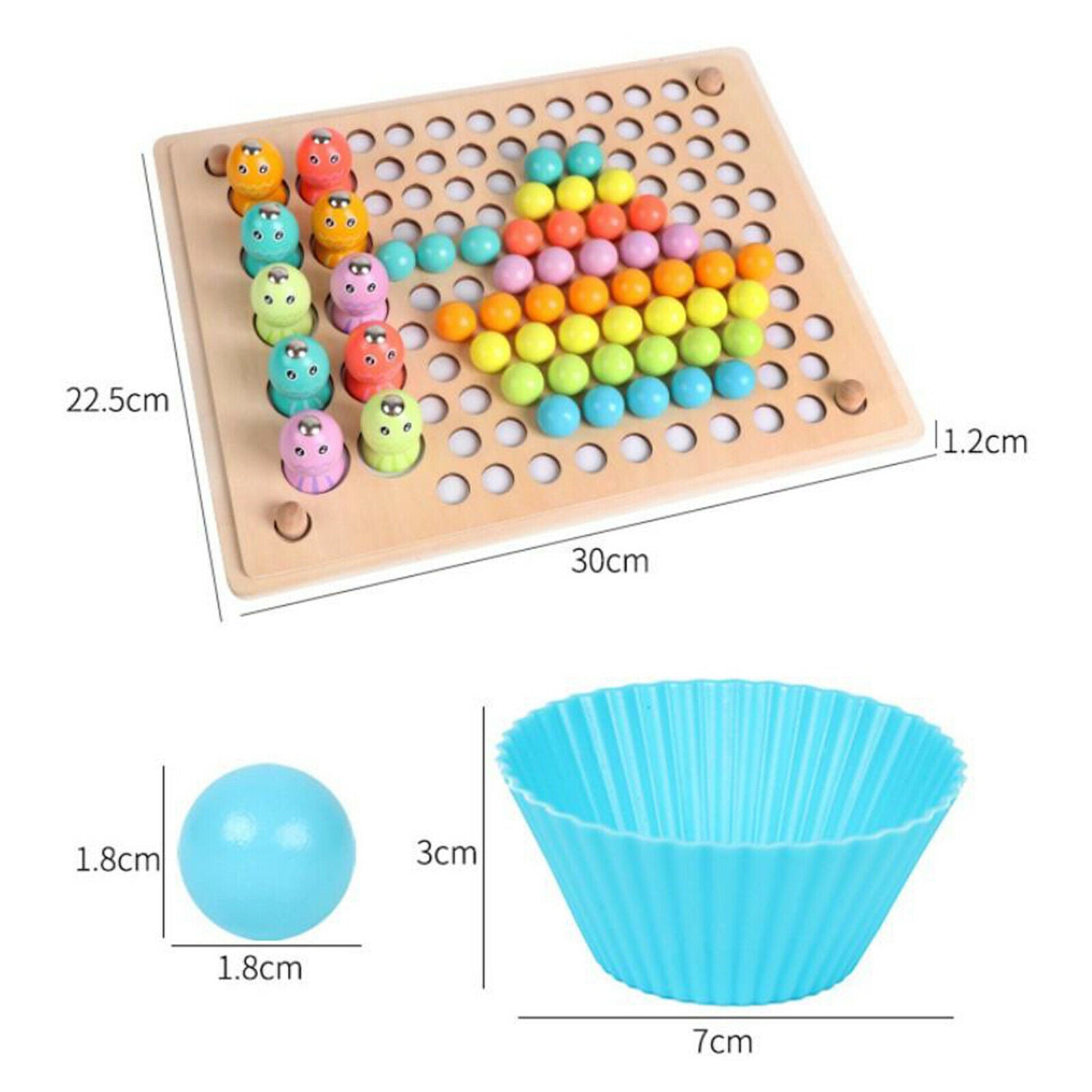 Montessori Toys Board Fishing Game Play Set Learning Toys Math Toys Gifts