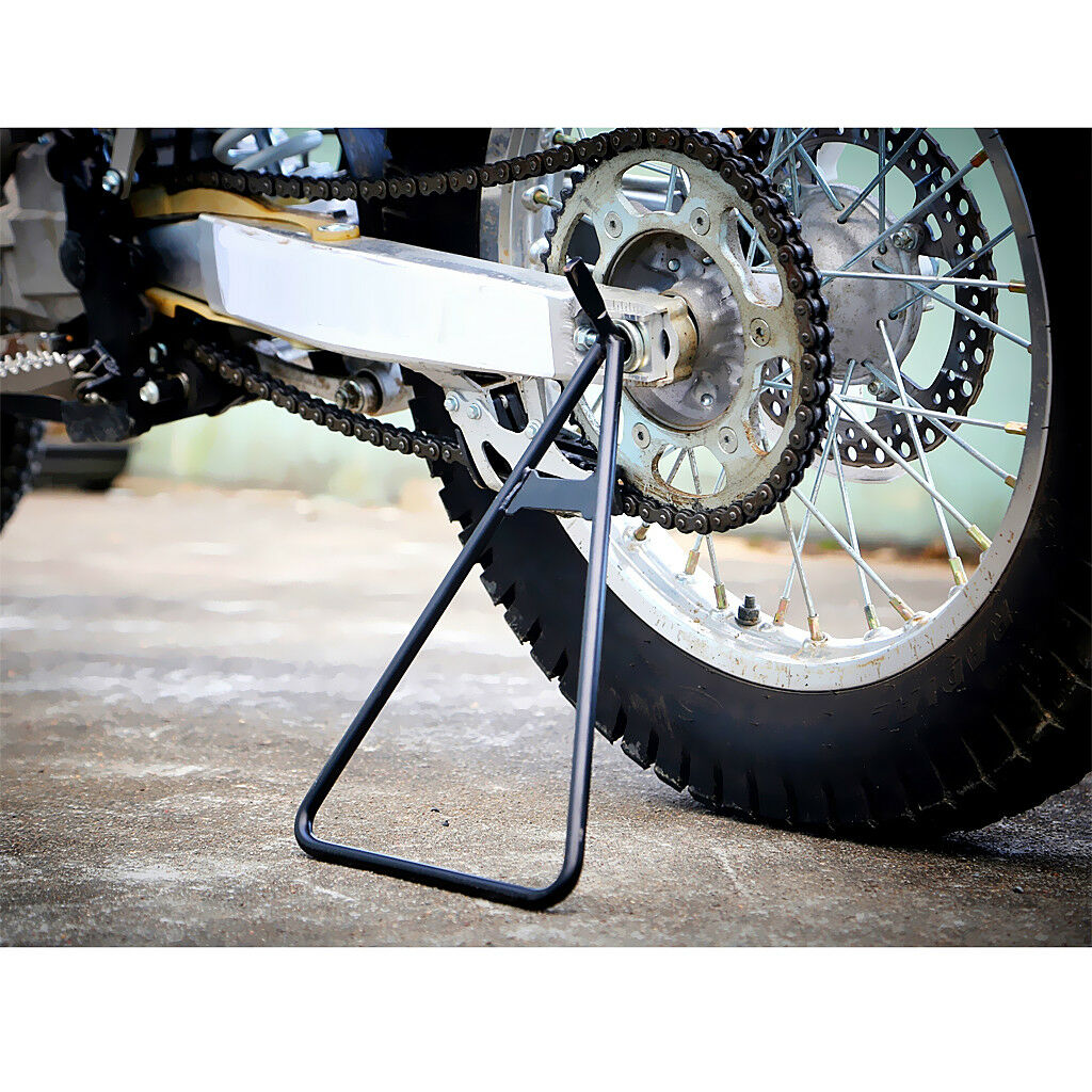 Black Triangle Stand Universal for Motorcycle Dirt Bike MX Motocross MC